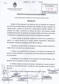 Legisladores K piden información sobre multas y sumarios a las eléctricas