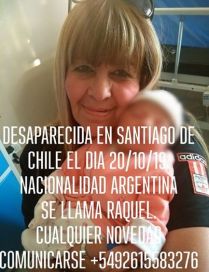 Buscan a una mujer mendocina que desapareció en Santiago de Chile