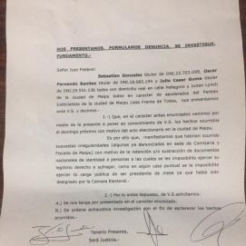 Denuncia de la oposición altera el escenario político en Maipú