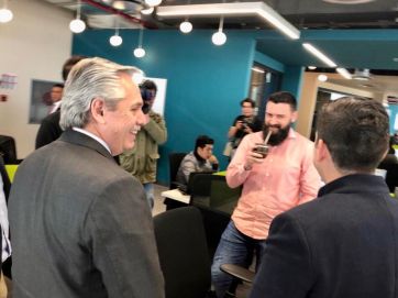 En medio de la polémica con Bolsonaro, Alberto dijo: “voy a seguir apoyando a las empresas nacionales”