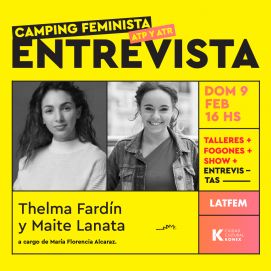 Thelma Fardin participará de un Camping Feminista en el que dictarán clases de perreo