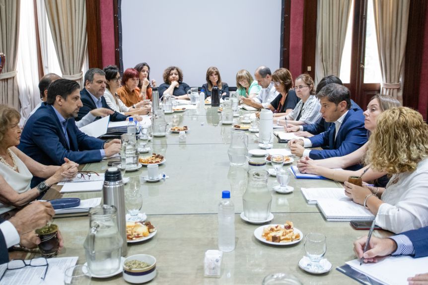 Agenda apretada: Kicillof mantuvo reuniones con Máximo Kirchner, Omar Gutiérrez y Nicolás Trotta