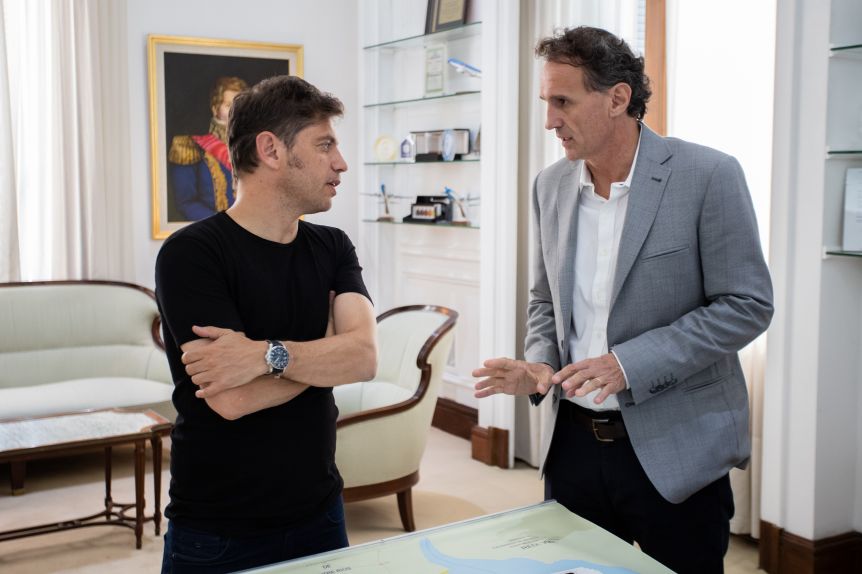Reactivar las obras paralizadas, el eje de la reunión entre Kicillof y Katopodis