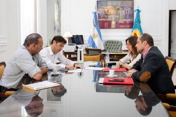 Kicillof, Frederic y Berni, un encuentro para despejar dudas y sellar un trabajo en conjunto