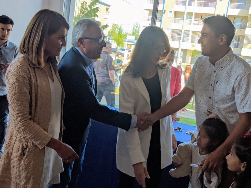 Zamora y la ministra Bielsa entregaron viviendas del PROCREAR