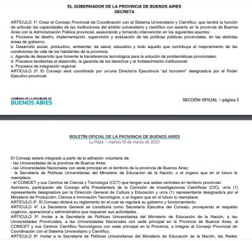 Oficializaron la creación del Consejo Universitario bonaerense