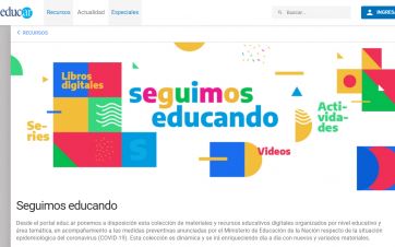 Aislamiento: crean plataforma virtual con contenidos educativos ante la suspensión de clases