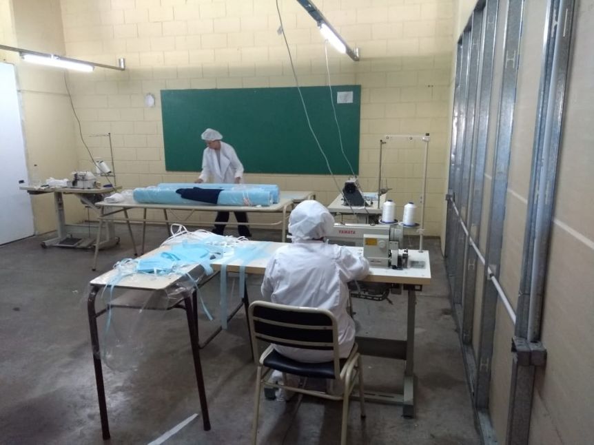 Las cárceles bonaerenses también colaboran en la lucha contra el coronavirus