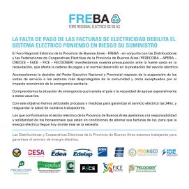 Apretada de las eléctricas: o los usuarios pagan o peligra el servicio