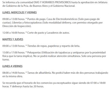 Con el foco en la economía, intendentes del interior les dan juego a otros comercios y oficios