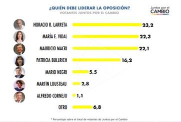 Nación, Ciudad, Provincia: 75, 72, 60, los altos números de la aprobación en el AMBA