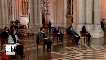 Sin Kicillof entre los presentes, Fernández puso el foco en la solidaridad para salir de este momento