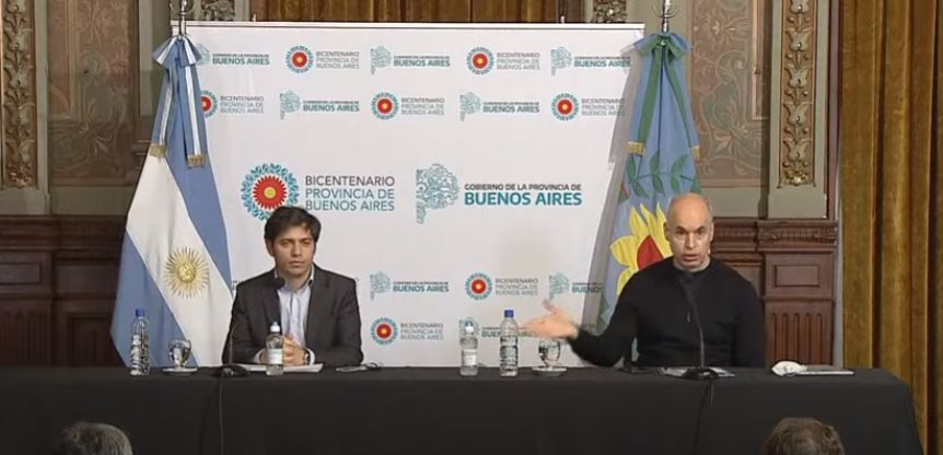 Cónclave Kicillof - Larreta: si no se contienen los contagios, retrocederán a Fase 1