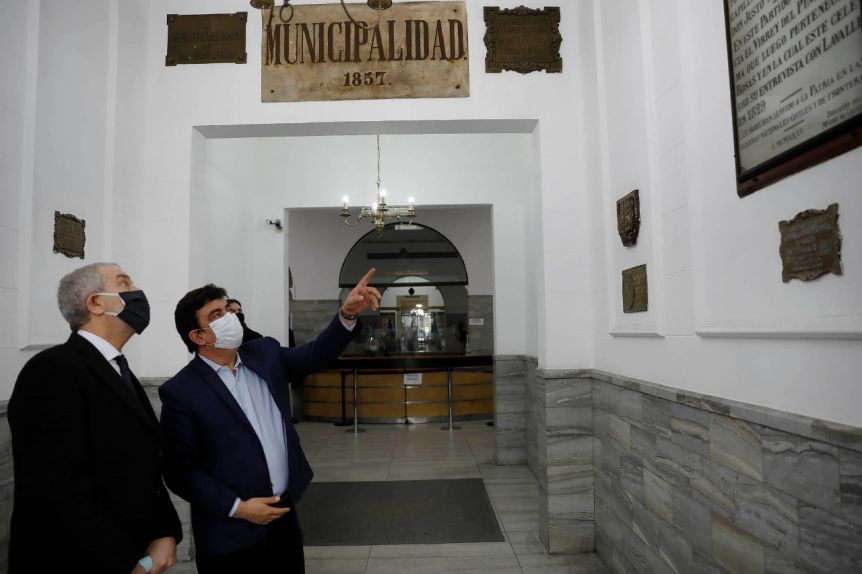 Espinoza recibió a Alak para poner en marcha la ciudad judicial en La Matanza