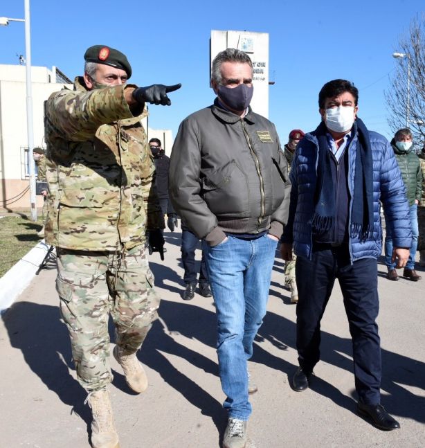 Rossi visitó La Matanza y Espinoza elogió al Ejército en el marco de la pandemia