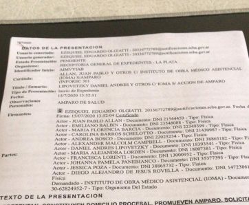 Denuncia penal y acusaciones en la previa de la reunión IOMA-Agremiación Médica Platense