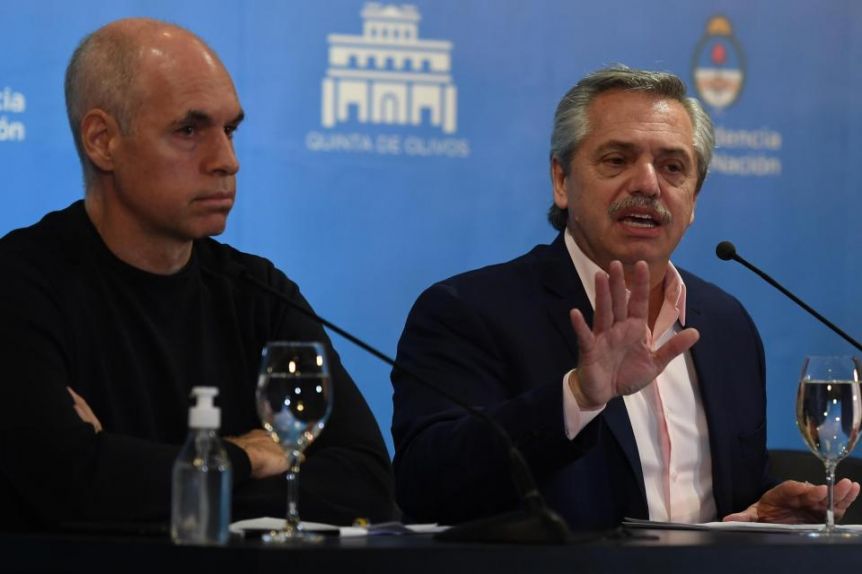 Tras cuatro meses de pandemia, Alberto y Larreta se mantienen por fuera de la grieta