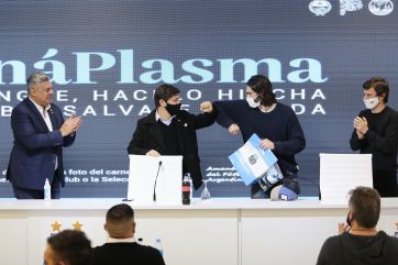 Kicillof visitó a pacientes recuperados que donaron plasma