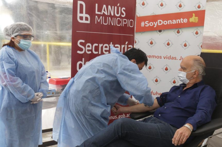 Tras su recuperación, intendente del Pro se sumó a la campaña de donación de plasma