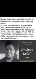 La historia de Juan, el médico que dejó la vida en la batalla contra el Covid