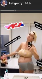 Katy Perry muestra su cuerpo a pocos días de dar a luz