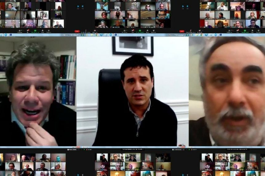 Abad y Manes hablaron sobre “los desafíos del día después”