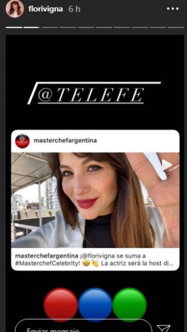 Flor Vigna anunció que debutará en Telefé