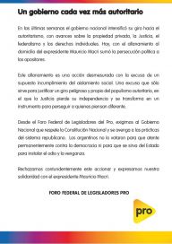 Juntos por el Cambio repudió el allanamiento a la quinta de Macri 