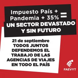 Con el agua al cuello, agencias de viaje protestaron al grito de 