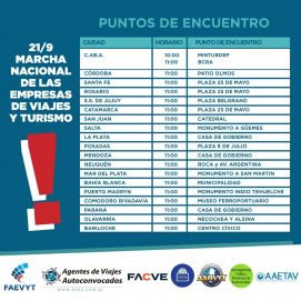 Con el agua al cuello, agencias de viaje protestaron al grito de 