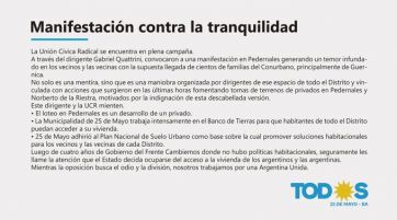 Toma de terrenos: rumores, movilizaciones y el fantasma de Guernica en el interior