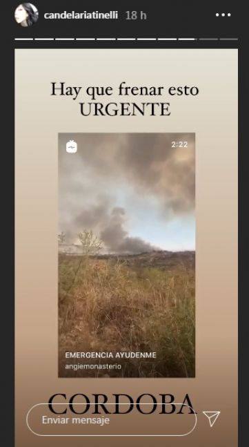 Famosas unidas piden que se terminen los incendios en Córdoba