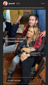 Julieta Prandi compartió su primera foto junto a Emanuel Ortega