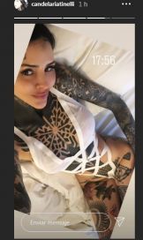 Candelaria Tinelli lució una trikini muy hot