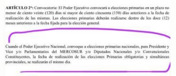 ¿Pueden eliminarse las PASO en la Provincia? Cuáles serían los pasos a seguir