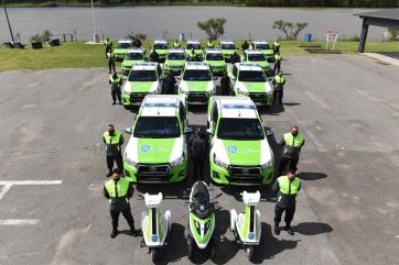 Andreotti y Massa presentaron 16 nuevos móviles de seguridad y cámaras de vigilancia