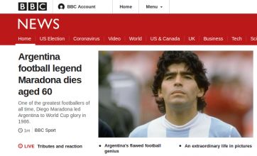 La partida de Maradona fue noticia en los principales medios del mundo