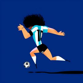Las imágenes e ilustraciones más usadas en las redes en honor al D10S