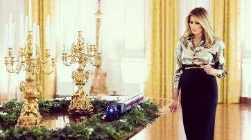 Melania Trump presentó la decoración navideña  que eligió para la Casa Blanca