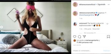 Nicole Neumann invita a los juegos sexuales