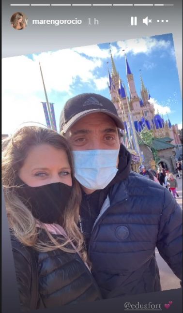 Rocío Marengo viajó con la familia Fort a Disney