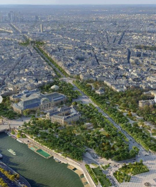 Reducirán el tráfico en Champs-Élysées para convertirlo en una pintoresca zona verde
