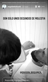 Ángel de Brito mostró los resultados de su hisopado