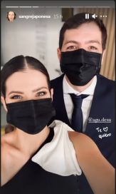 La China Suárez se emocionó con el casamiento de su hermano