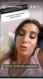 Cinthia Fernández habló sobre su actual relación con Martín Baclini