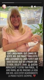 El dolor de Sofía Zámolo por la salud de su mamá