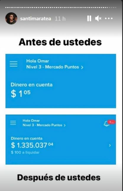 El influencer Santiago Maratea, organizó una campaña para comprar una ambulancia y recaudó más de un millón de pesos