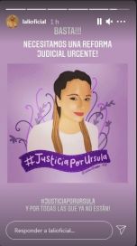 Famosos unidos piden justicia por Úrsula