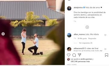 Abel Pintos enterneció a sus seguidores con la propuesta de casamiento a Mora Calabrese