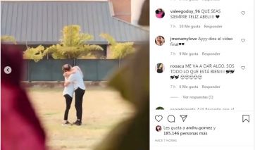 Abel Pintos enterneció a sus seguidores con la propuesta de casamiento a Mora Calabrese